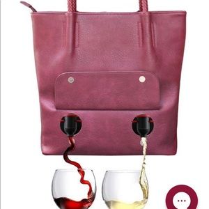 Portovino Double Pour Tuscany Vegan Leather Tote